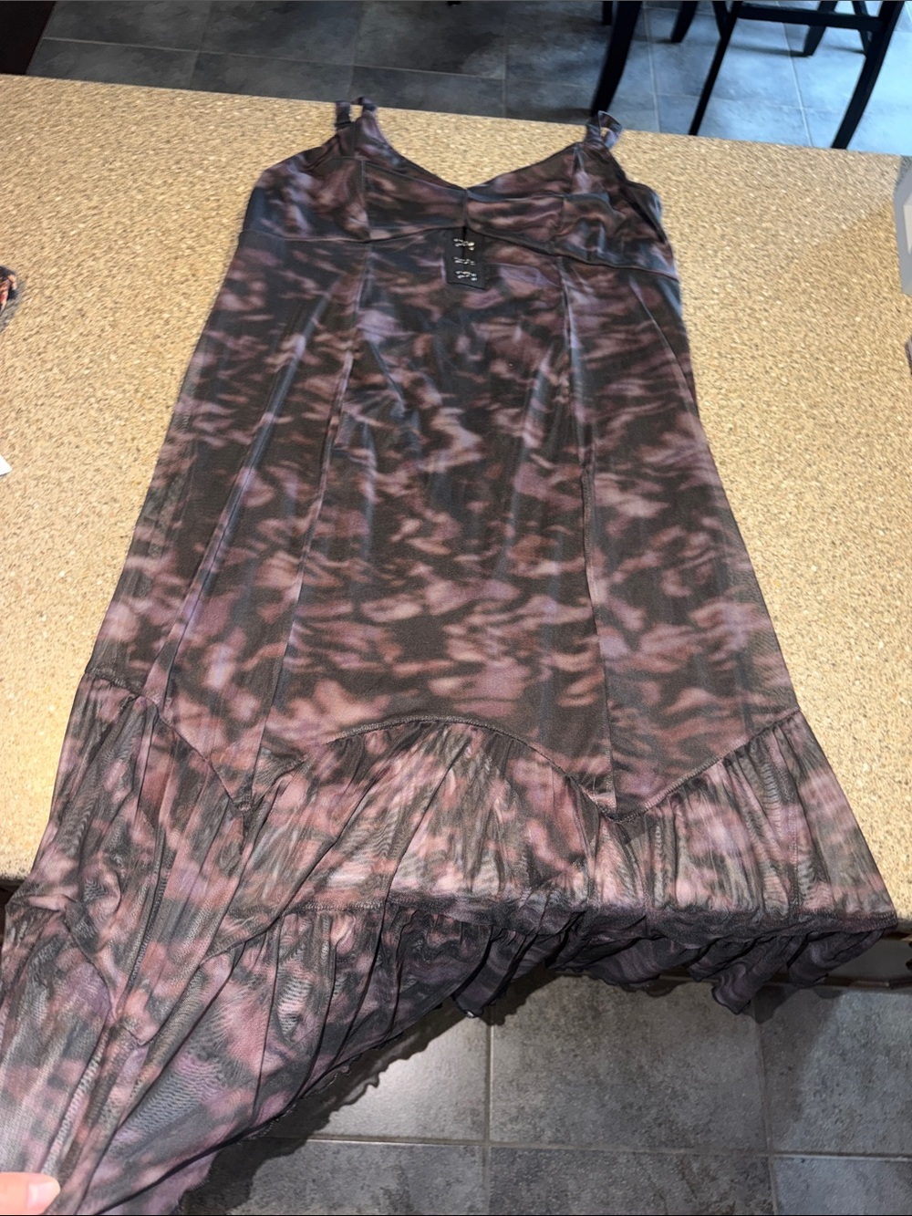 Torrid Women’s Purple Tie-Dye Midi Dress